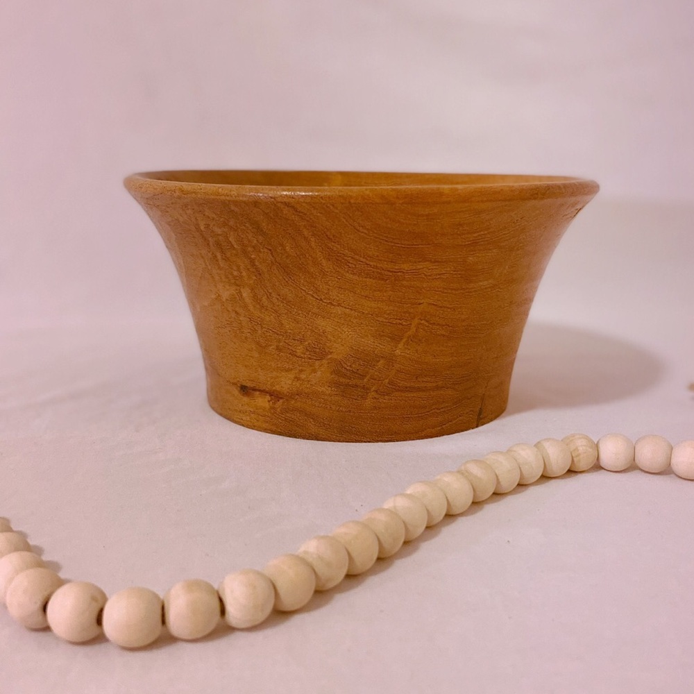 Hand-carved Solid Mesquite Wood Bowl